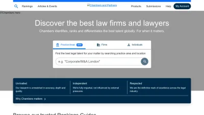 Screenshot preview of chambers.com