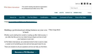 Screenshot preview of petsit.com