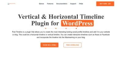 Screenshot preview of posttimeline.com