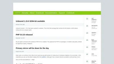 Screenshot preview of opencsw.org