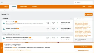 Screenshot preview of forum.proxmox.com