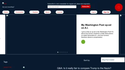Screenshot preview of hitrecord.org