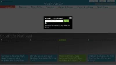Screenshot preview of mommypoppins.com
