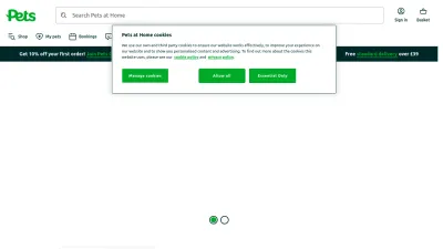 Screenshot preview of petsathome.com