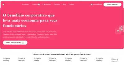 Screenshot preview of allya.com.br