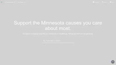 Screenshot preview of givemn.org