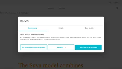 Screenshot preview of suva.ch