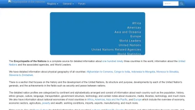 Screenshot preview of nationsencyclopedia.com