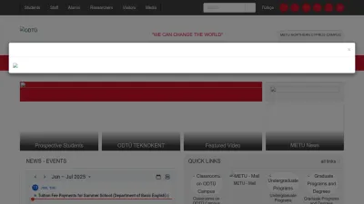 Screenshot preview of metu.edu.tr