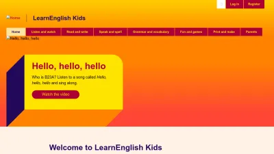 Screenshot preview of learnenglishkids.britishcouncil.org