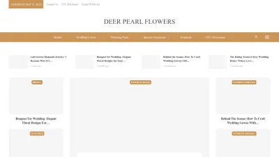 Screenshot preview of deerpearlflowers.com