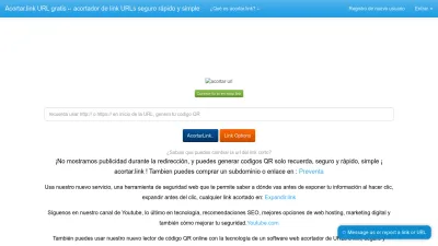 Screenshot preview of acortar.link