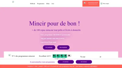 Screenshot preview of dietbon.fr