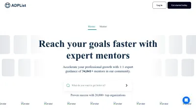 Screenshot preview of adplist.org