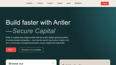 Screenshot preview of antler.co