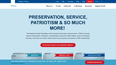 Screenshot preview of dar.org