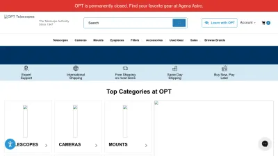 Screenshot preview of optcorp.com