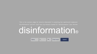 Screenshot preview of disinfo.com