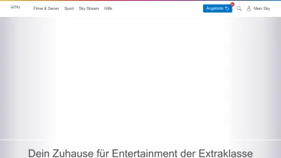 Screenshot preview of sky.de