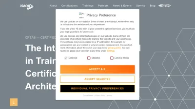 Screenshot preview of isaqb.org