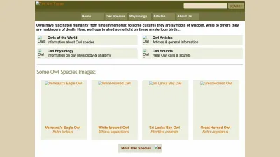 Screenshot preview of owlpages.com