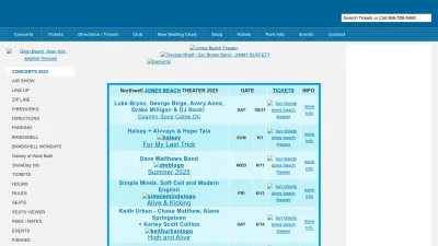 Screenshot preview of jonesbeach.com