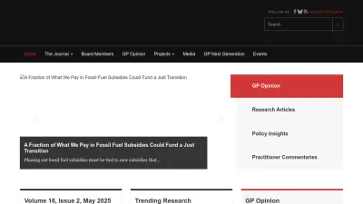 Screenshot preview of globalpolicyjournal.com