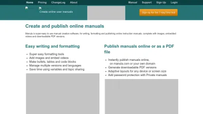 Screenshot preview of manula.com