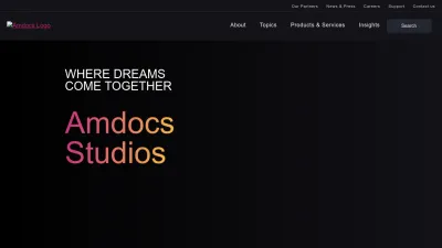 Screenshot of Amdocs.com