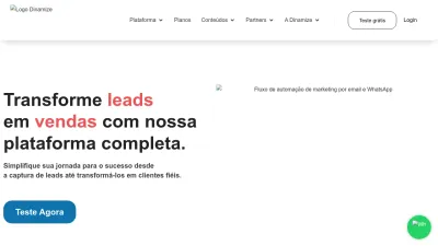 Screenshot preview of dinamize.com.br