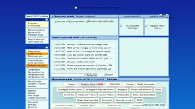 Screenshot preview of meteociel.fr