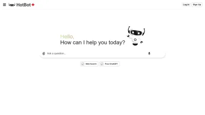 Screenshot preview of hotbot.com