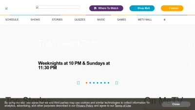 Screenshot preview of metv.com