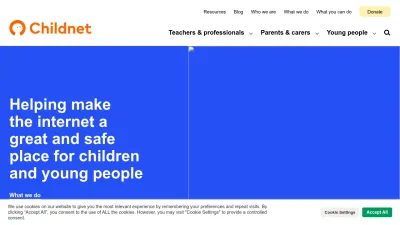 Screenshot preview of childnet.com