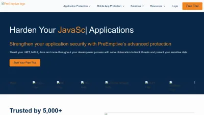 Screenshot preview of preemptive.com