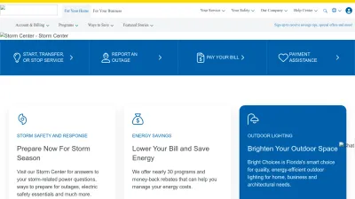 Screenshot preview of tampaelectric.com