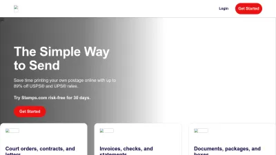Screenshot preview of stamps.com