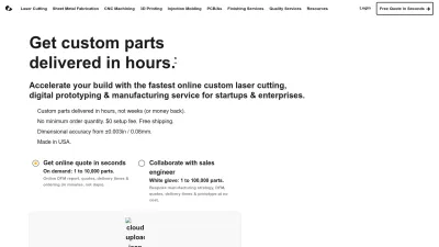 Screenshot preview of ponoko.com