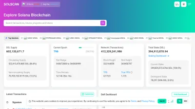 Screenshot preview of solscan.io
