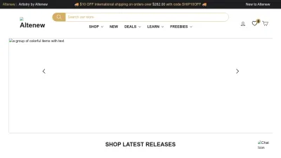 Screenshot preview of altenew.com
