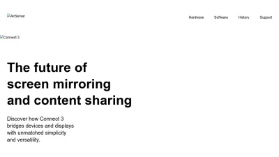 Screenshot preview of airserver.com