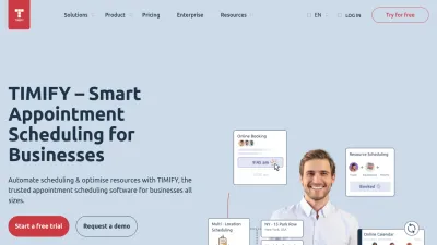 Screenshot preview of timify.com