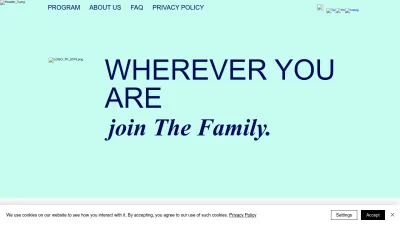 Screenshot preview of thefamily.co
