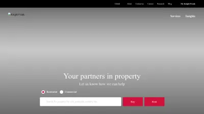 Screenshot preview of knightfrank.com