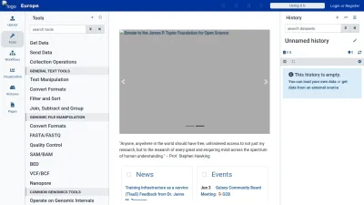 Screenshot preview of usegalaxy.eu