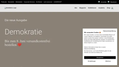 Screenshot preview of brandeins.de