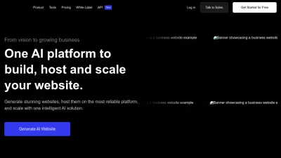 Screenshot preview of 10web.io