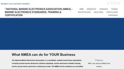 Screenshot preview of nmea.org
