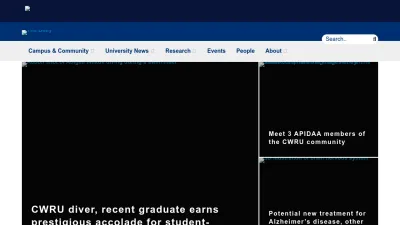 Screenshot preview of thedaily.case.edu