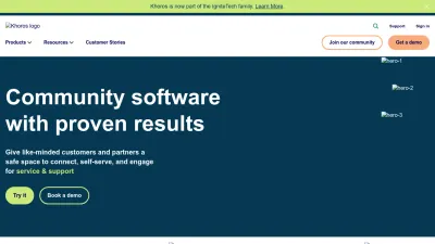 Screenshot preview of khoros.com
